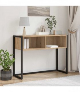 vidaXL End Table Artisian Oak 100 x 36 x 75 cm Engineered Wood — Colour: Artisan oak