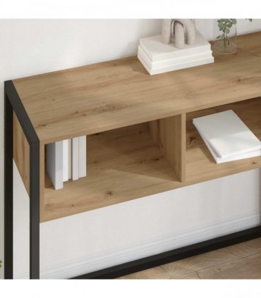 vidaXL End Table Artisian Oak 100 x 36 x 75 cm Engineered Wood — Colour: Artisan oak