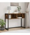 vidaXL End Table Smoke Oak 100 x 36 x 75 cm Engineered Wood — Colour: Smoked oak