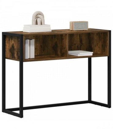 vidaXL End Table Smoke Oak 100 x 36 x 75 cm Engineered Wood — Colour: Smoked oak