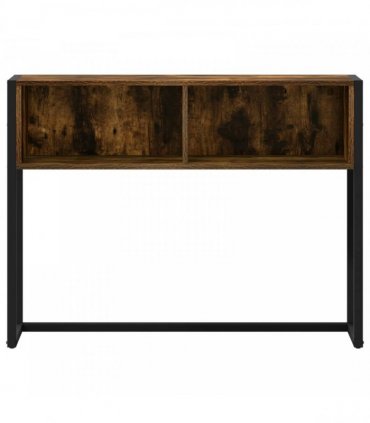 vidaXL End Table Smoke Oak 100 x 36 x 75 cm Engineered Wood — Colour: Smoked oak