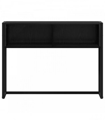 vidaXL End Table Black Oak 100 x 36 x 75 cm Engineered Wood