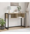 vidaXL End Table with Storage Sonoma 100 x 36 x 75 cm Engineered Wood — Colour: Sonoma oak