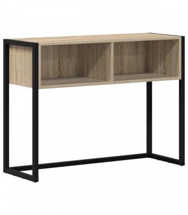 vidaXL End Table with Storage Sonoma 100 x 36 x 75 cm Engineered Wood — Colour: Sonoma oak
