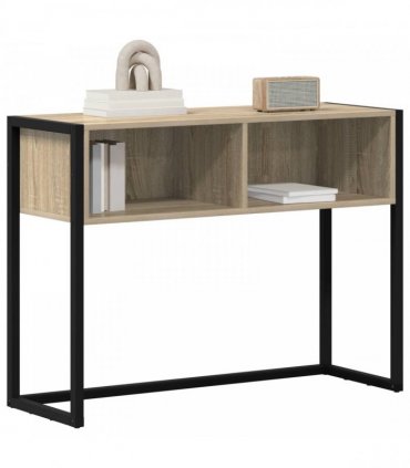 vidaXL End Table with Storage Sonoma 100 x 36 x 75 cm Engineered Wood — Colour: Sonoma oak