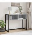 vidaXL End Table Grey Sonoma 100 x 36 x 75 cm Engineered Wood — V0672066235