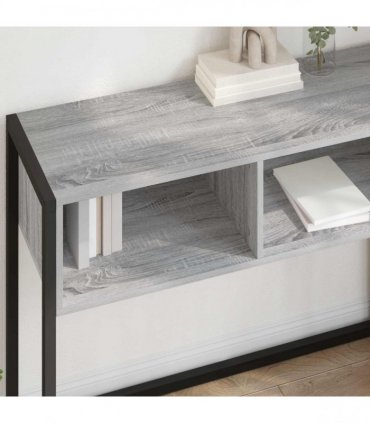 vidaXL End Table Grey Sonoma 100 x 36 x 75 cm Engineered Wood — V0672066235