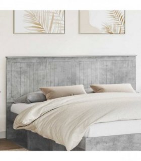vidaXL Headboard with Headboard Concrete Grey 180 cm Engineered wood