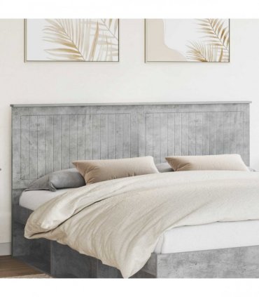 vidaXL Headboard with Headboard Concrete Grey 180 cm Engineered wood