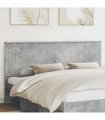 vidaXL Headboard with Headboard Concrete Grey 180 cm Engineered wood