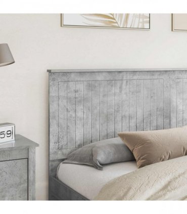 vidaXL Headboard with Headboard Concrete Grey 180 cm Engineered wood