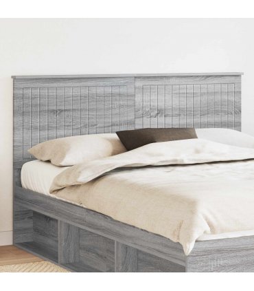 vidaXL Headboard with Headboard Grey Sonoma 160 cm Engineered wood