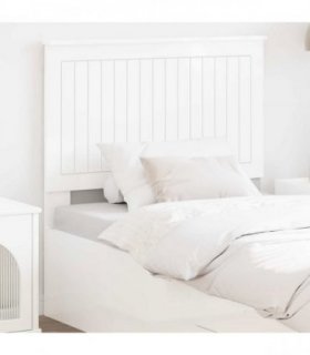 vidaXL Headboard with Headboard Gloss White 100 cm Engineered wood — Colour: High gloss white