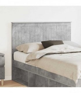vidaXL Headboard with Headboard Concrete Grey 120 cm Engineered wood