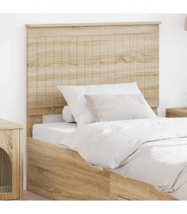 vidaXL Headboard with Headboard Sonoma Oak 90 cm Engineered wood