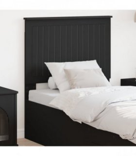 vidaXL Headboard with Headboard Black Oak 80 cm Engineered wood — V0672066421
