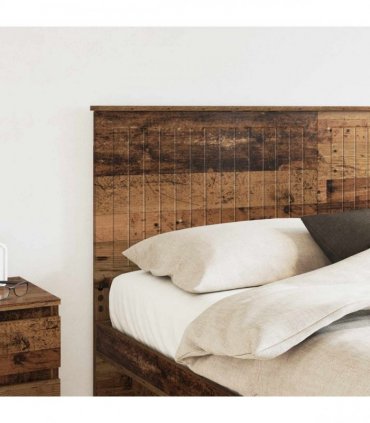 vidaXL Headboard with Headboard Old Wood 160 cm Engineered wood — V0672066433