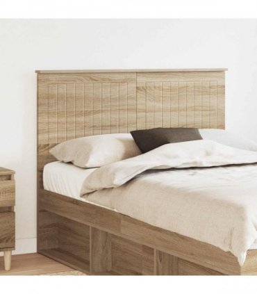 vidaXL Headboard with Headboard Sonoma Oak 120 cm Engineered wood — V0672066458