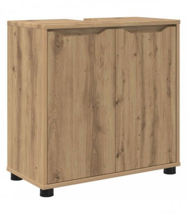 vidaXL Bathroom Basin Cabinet with Shelf Artisan Oak 60 x 30 x 60 cm