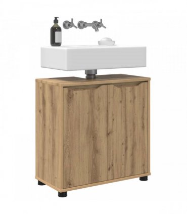 vidaXL Bathroom Basin Cabinet with Shelf Artisan Oak 60 x 30 x 60 cm