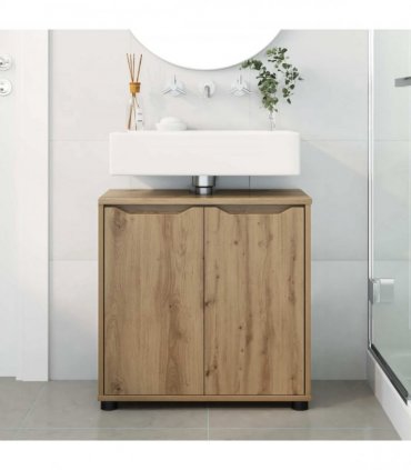 vidaXL Bathroom Basin Cabinet with Shelf Artisan Oak 60 x 30 x 60 cm
