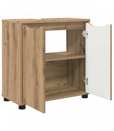 vidaXL Bathroom Basin Cabinet with Shelf Artisan Oak 60 x 30 x 60 cm
