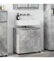 vidaXL Bathroom Basin Cabinet with Shelf Concrete Grey 60 x 30 x 60 cm