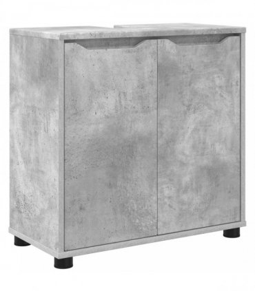 vidaXL Bathroom Basin Cabinet with Shelf Concrete Grey 60 x 30 x 60 cm