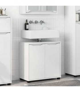 vidaXL Bathroom Basin Cabinet White 60 x 30 x 60 cm Engineered Wood