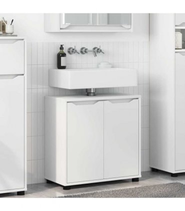 vidaXL Bathroom Basin Cabinet White 60 x 30 x 60 cm Engineered Wood