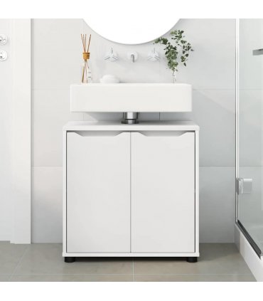 vidaXL Bathroom Basin Cabinet White 60 x 30 x 60 cm Engineered Wood