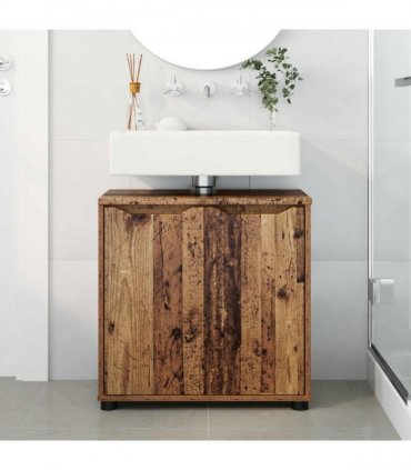 vidaXL Bathroom Basin Cabinet Old Wood 60 x 30 x 60 cm Engineered Wood
