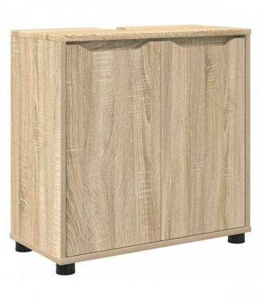 vidaXL Bathroom Basin Cabinet with Shelf Sonoma Oak 60 x 30 x 60 cm