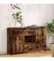 vidaXL Sideboard Smoked Oak 100 x 30 x 65.6 Engineered Wood