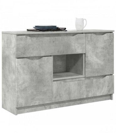 vidaXL Sideboard Concrete Grey 100 x 30 x 65.6 Engineered Wood