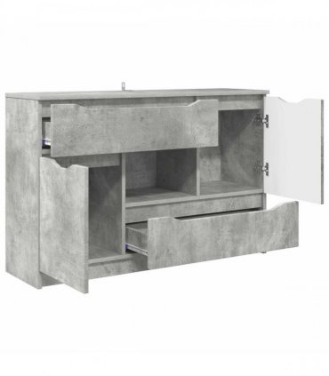 vidaXL Sideboard Concrete Grey 100 x 30 x 65.6 Engineered Wood