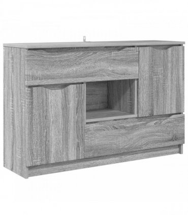 vidaXL Sideboard Grey Sonoma 100 x 30 x 65.6 Engineered Wood