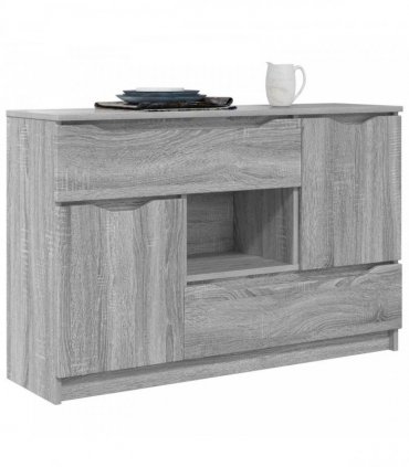 vidaXL Sideboard Grey Sonoma 100 x 30 x 65.6 Engineered Wood