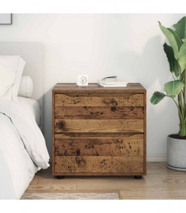 vidaXL Storage Cabinet Old Wood 60 x 48 x 57 cm Engineered Wood
