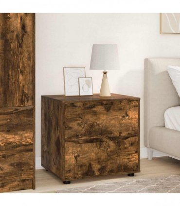 vidaXL Storage Cabinet Smoked Oak 60 x 48 x 57 cm Engineered Wood