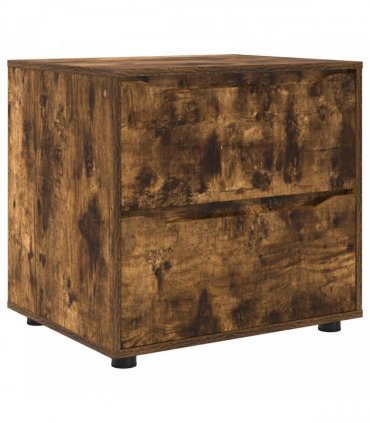 vidaXL Storage Cabinet Smoked Oak 60 x 48 x 57 cm Engineered Wood