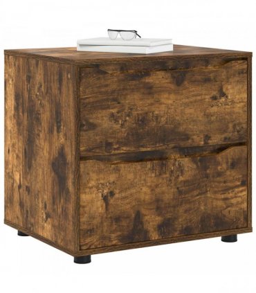 vidaXL Storage Cabinet Smoked Oak 60 x 48 x 57 cm Engineered Wood