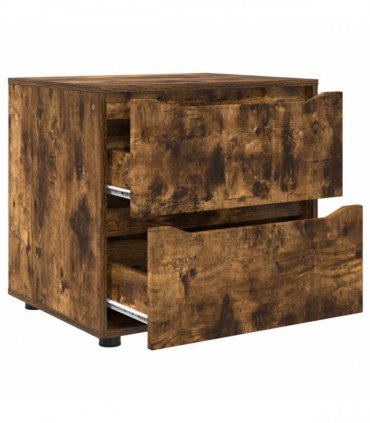 vidaXL Storage Cabinet Smoked Oak 60 x 48 x 57 cm Engineered Wood