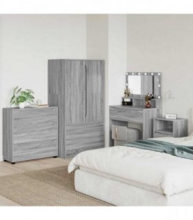 vidaXL Storage Cabinet Grey Sonoma 80 x 31 x 81 cm Engineered Wood
