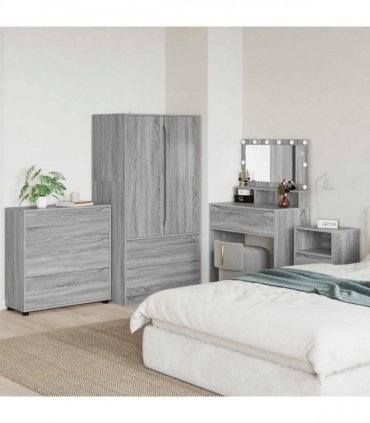 vidaXL Storage Cabinet Grey Sonoma 80 x 31 x 81 cm Engineered Wood