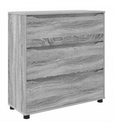 vidaXL Storage Cabinet Grey Sonoma 80 x 31 x 81 cm Engineered Wood