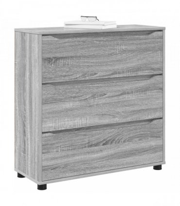 vidaXL Storage Cabinet Grey Sonoma 80 x 31 x 81 cm Engineered Wood