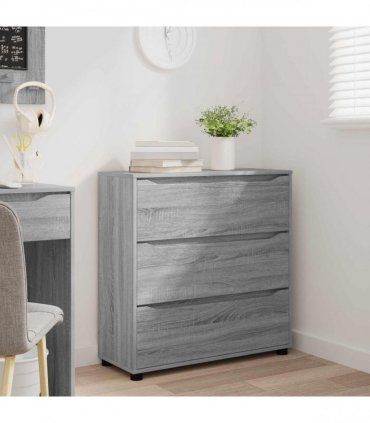 vidaXL Storage Cabinet Grey Sonoma 80 x 31 x 81 cm Engineered Wood