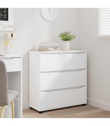 vidaXL Storage Cabinet White 80 x 31 x 81 cm Engineered Wood