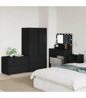 vidaXL Storage Cabinet Black 80 x 48 x 57 cm Engineered Wood